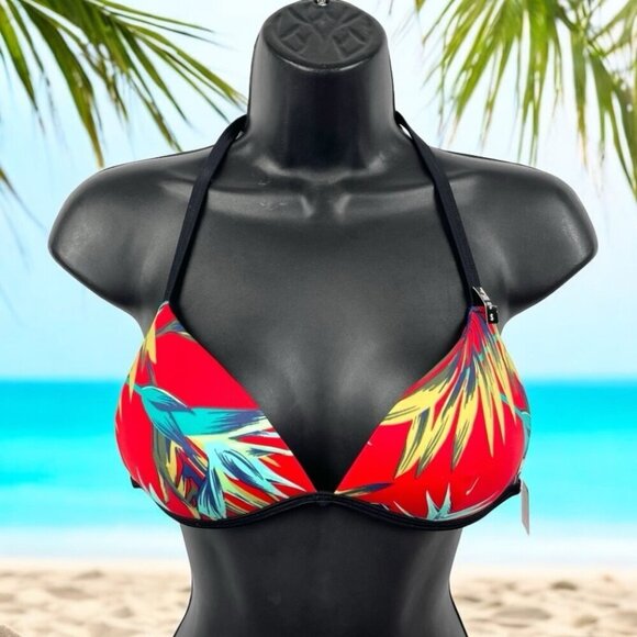 Haut De Bikini Victoria's Secret Pink - Taille S - Rose - Dos Nu (Halter) - Occasion Très Bon État